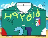 Camiseta del mundial de fútbol 2014 de Italia