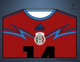 Camiseta del mundial de fútbol 2014 de México