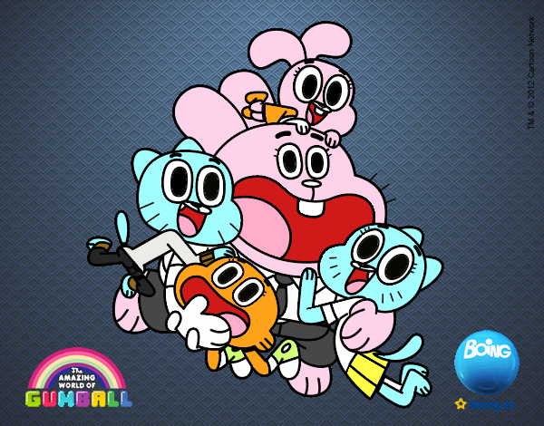 Gumball y amigos contentos