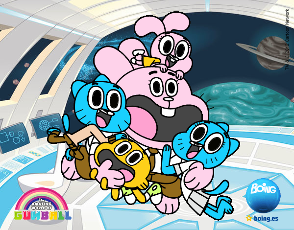 Gumball y amigos contentos