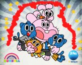 Gumball y amigos contentos