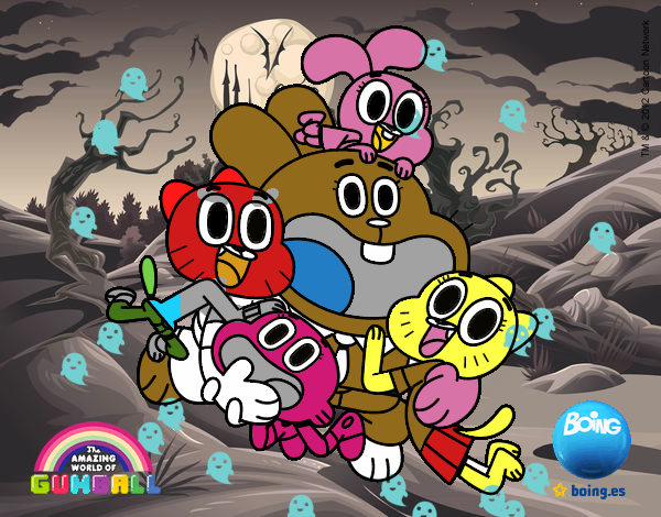 Gumball y amigos contentos