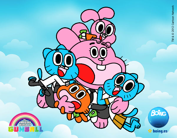 Gumball y amigos contentos