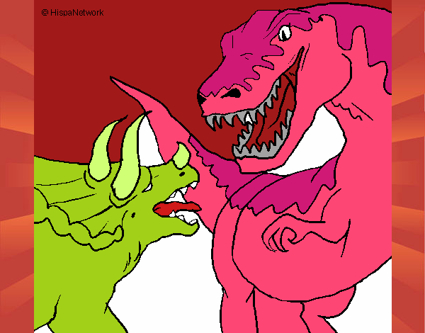 Lucha de dinosaurios