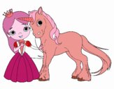 Princesa y unicornio