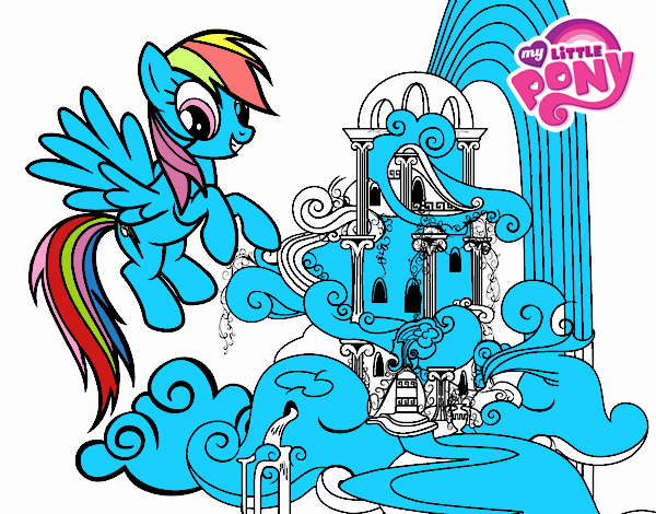 Rainbow Dash en su palacio