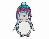 Bebé pingüino con gorrito