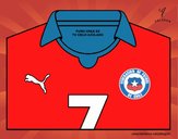 Camiseta del mundial de fútbol 2014 de Chile