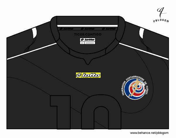 Camiseta del mundial de fútbol 2014 de Costa Rica