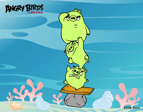 Cerdos verdes de Angry Birds