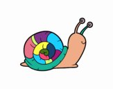 Dibujo El caracol pintado por greti