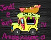 Food truck de perritos calientes