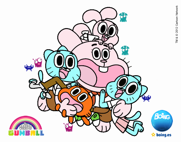 Gumball y amigos contentos