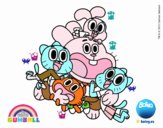 Gumball y amigos contentos