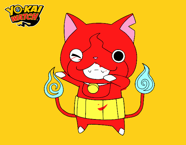 Jibanyan guiñando el ojo