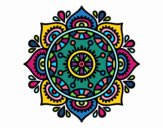 Dibujo Mandala para relajarse pintado por greti