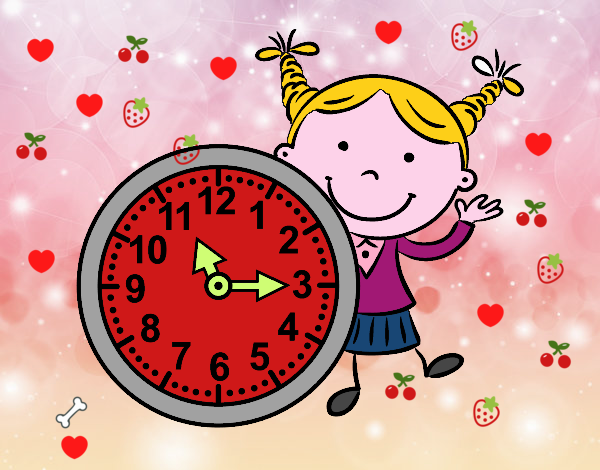 Niña con reloj