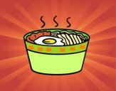 Dibujo Ramen pintado por flitter