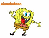 Bob Esponja saludando