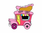 Food truck de perritos calientes