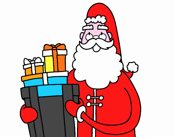 Santa Claus con regalos