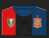 Camiseta del mundial de fútbol 2014 de España