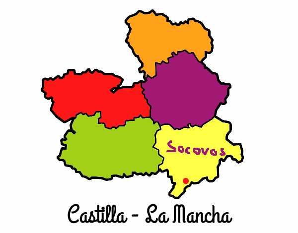 Dibujo Castilla - La Mancha pintado por Socovos