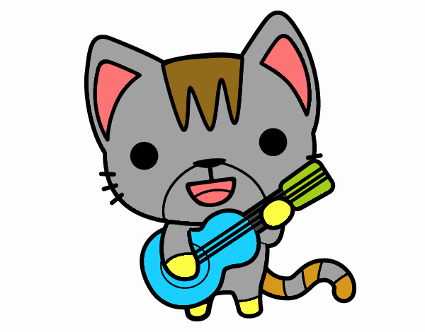 Gato guitarrista