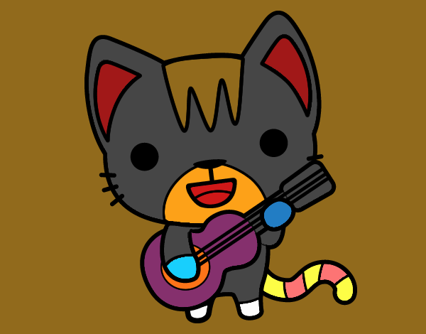 Gato guitarrista