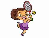 Dibujo Jugadora de tenis pintado por Socovos