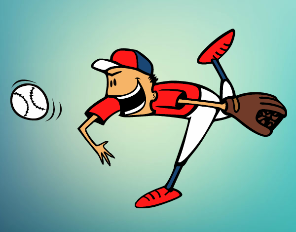 Dibujo Lanzador de béisbol pintado por Socovos
