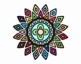 Dibujo Mandala destellos pintado por belkmar