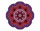 Dibujo Mandala mosaico modernista pintado por itsnadii