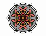 Dibujo Mandala simétrica pintado por belkmar
