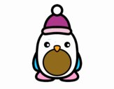 Pingüino navideño