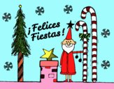 Postal Felices Fiestas