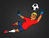 Dibujo Un portero de fútbol pintado por Socovos