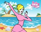 Barbie en postura de ballet