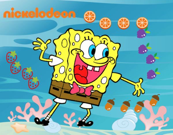 Bob Esponja saludando