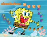 Bob Esponja saludando