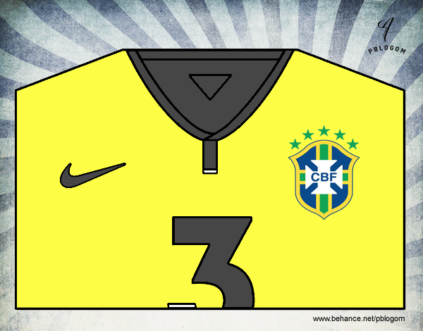 Camiseta del mundial de fútbol 2014 de Brasil