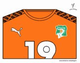 Camiseta del mundial de fútbol 2014 de Costa de Marfil