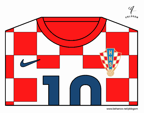 Camiseta del mundial de fútbol 2014 de Croacia