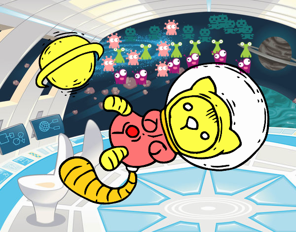 Gatito astronauta