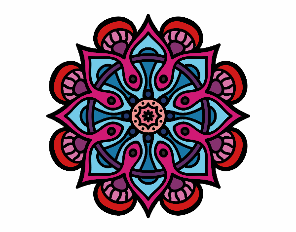 Dibujo Mandala mundo árabe pintado por itsnadii