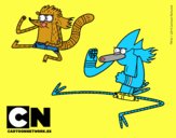 Mordecai y Rigby karatekas