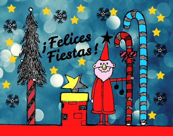 Postal Felices Fiestas