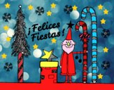 Postal Felices Fiestas