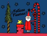 Postal Felices Fiestas