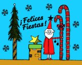 Postal Felices Fiestas